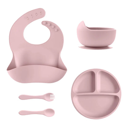 5 teile Silikon babyessset