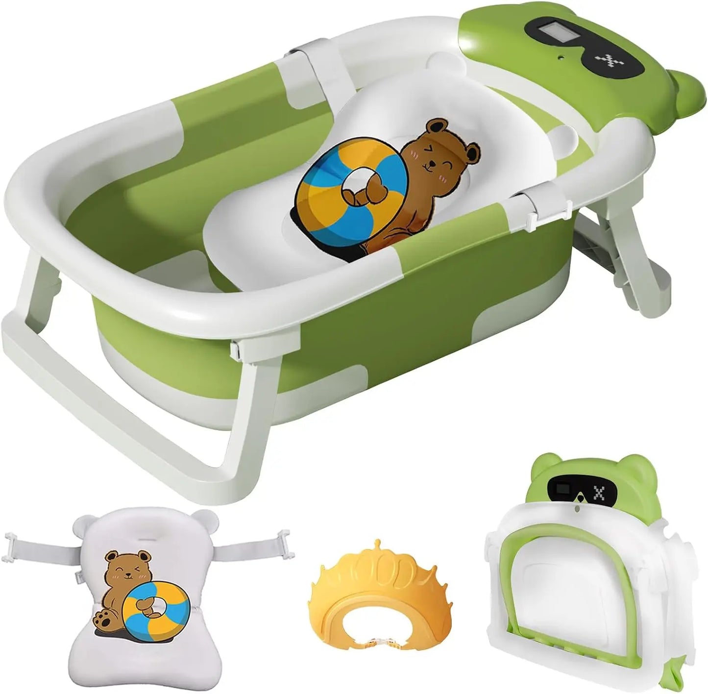 Mobile Babbybadewanne mit Echtzeit Temperaturanzeige